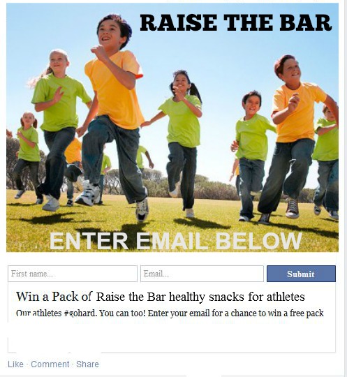 Facebook news feed ad format second screen